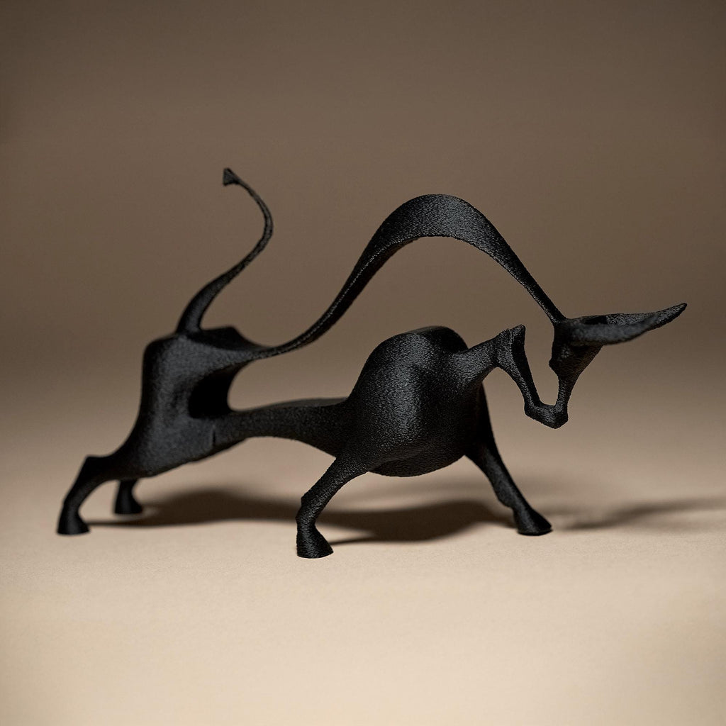 Hollow Bull Decor Statue | Abstrakte Stier Figur | Moderne Skulptur | Dark Art Deko
