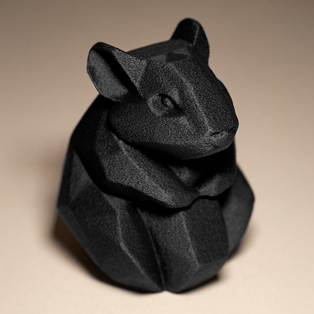 Cute Hamster Decor Statue | Low Poly Hamster Figur | Minimalistische Tier Skulptur | Dark Art