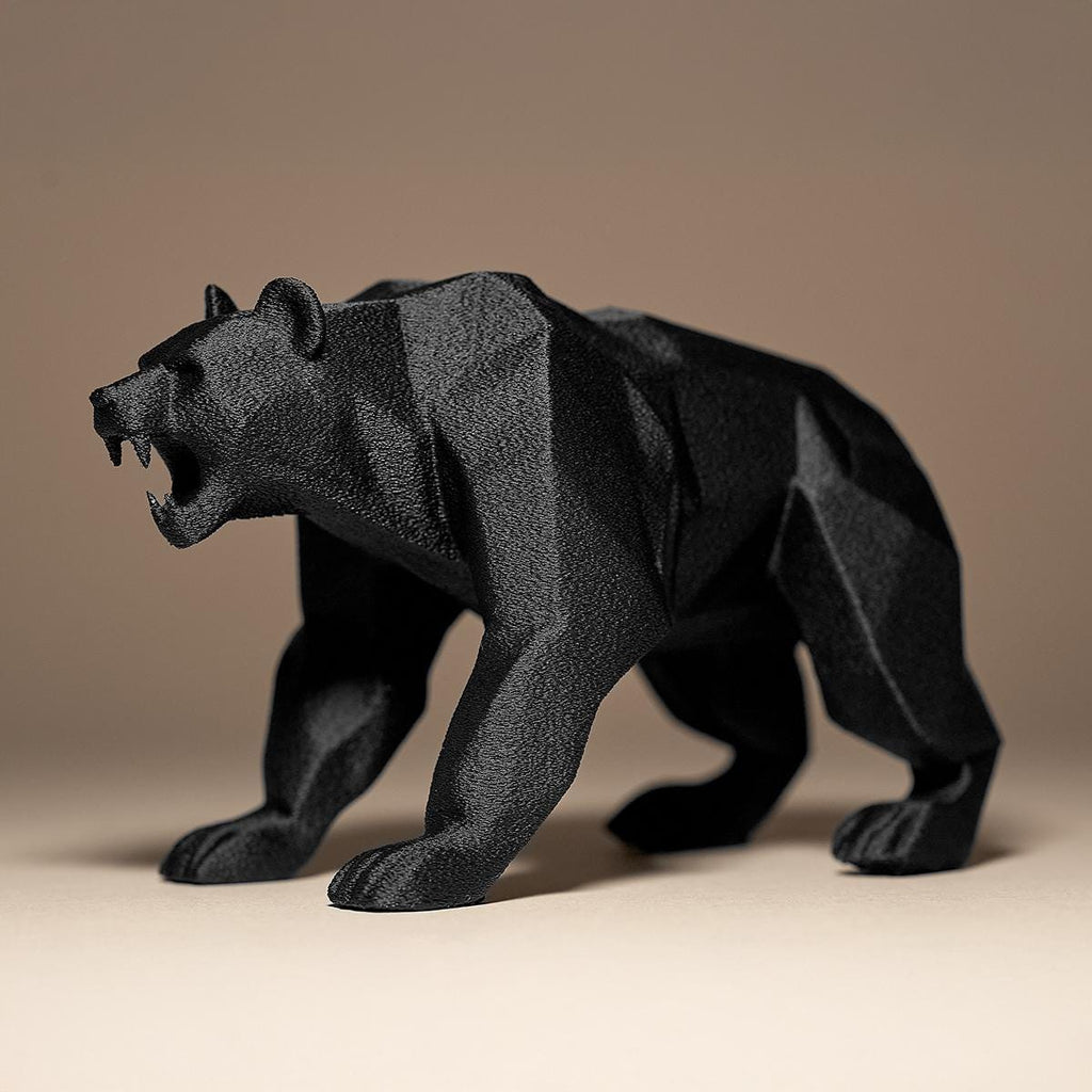 Bear Decor Statue | Bär Figur Skulptur | Low Poly Waldtier | Dark Art Deko