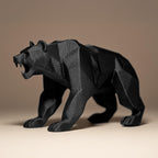 Bear Decor Statue | Bär Figur Skulptur | Low Poly Waldtier | Dark Art Deko