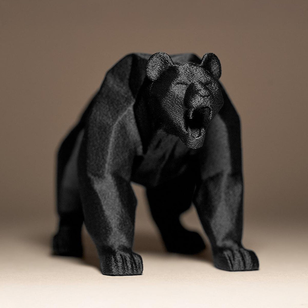 Bear Decor Statue | Bär Figur Skulptur | Low Poly Waldtier | Dark Art Deko