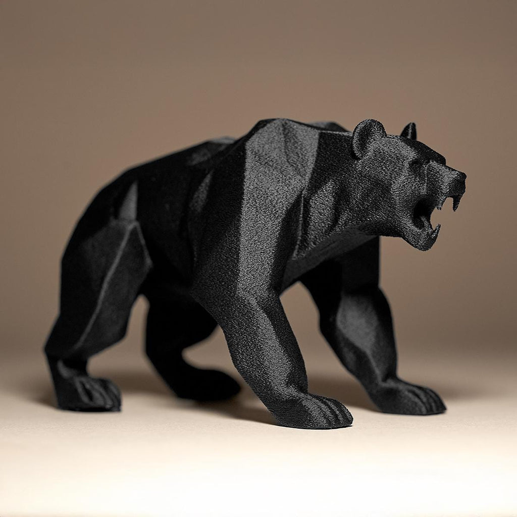 Bear Decor Statue | Bär Figur Skulptur | Low Poly Waldtier | Dark Art Deko