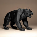 Bear Decor Statue | Bär Figur Skulptur | Low Poly Waldtier | Dark Art Deko