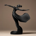 Ballerina Decor Statue | Tänzerin Figur Skulptur | Moderne Abstrakte Kunst | Dark Art