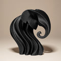 Elephant Statue Abstrakt | Elefant Figur | Moderne Kunst Skulptur | Dark Art Deko