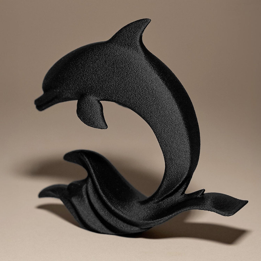 Dolphin Statue | Delfin Figur Skulptur | Moderne Maritime Deko | Dark Art Kollektion