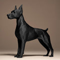 Doberman Dog Statue | Dobermann Figur Skulptur | Moderne Deko | Dark Art Kollektion