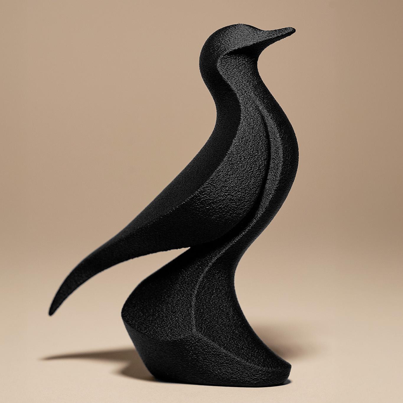 Bird Statue | Vogel Figur Abstrakt | Moderne Skulptur | Dark Art Kollektion