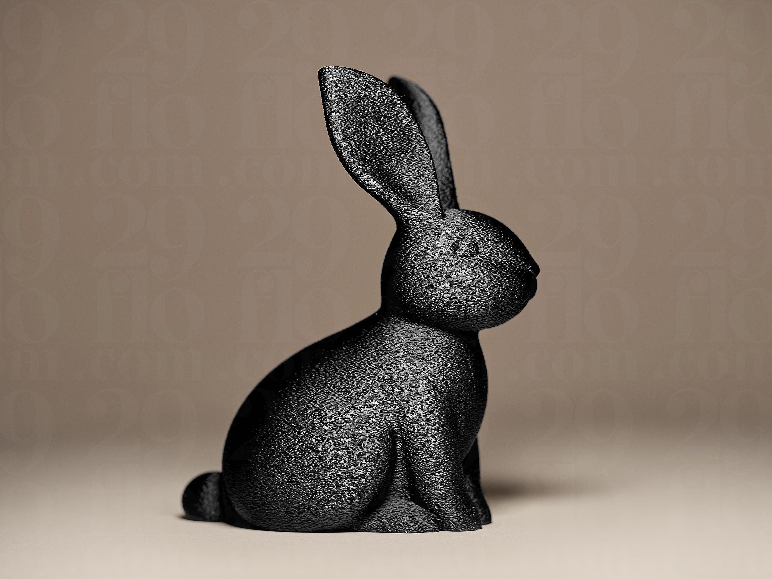 Classic Bunny Figurine | Hase Figur Skulptur | Moderne Deko Statue | Dark Art Kollektion