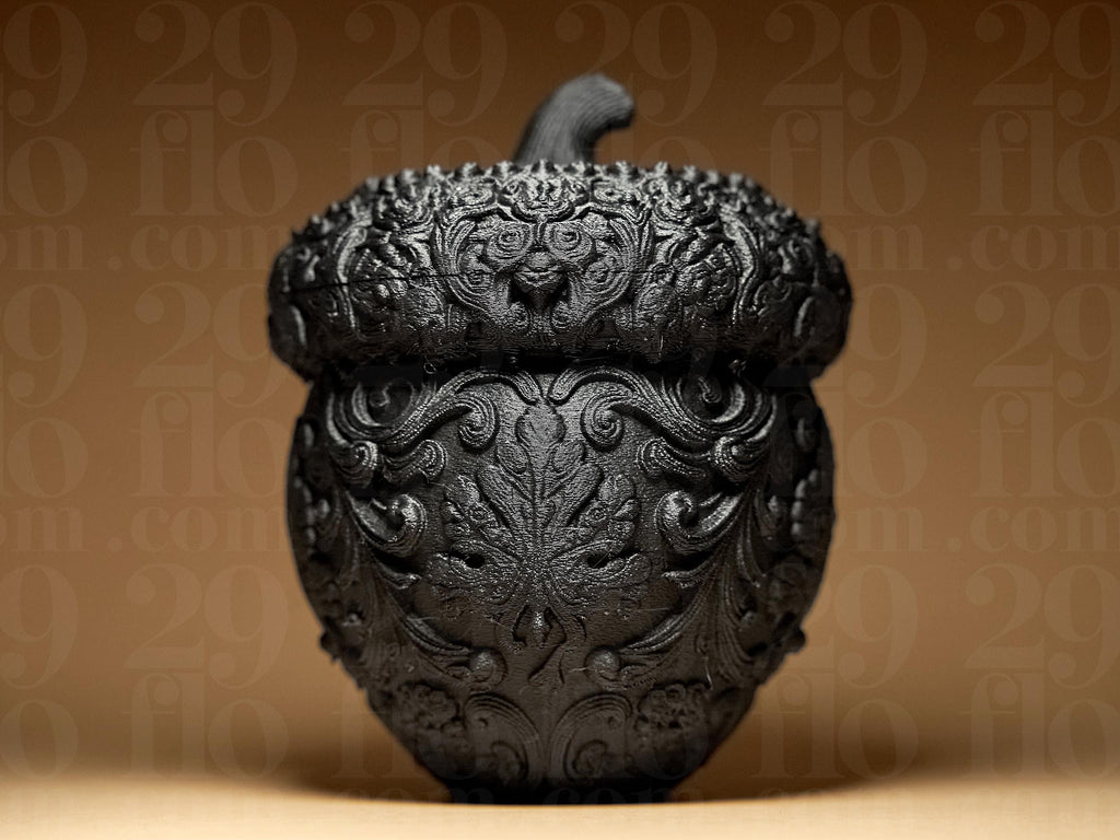 Designers Acorn Shaped Container | Eichel Schmuckdose | Ornamental Gothic Deko Box | Dark Art