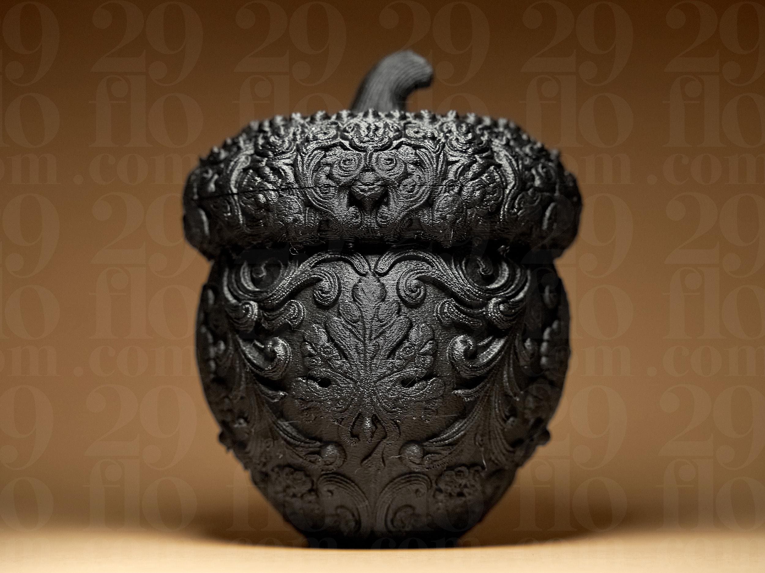 Designers Acorn Shaped Container | Eichel Schmuckdose | Ornamental Gothic Deko Box | Dark Art