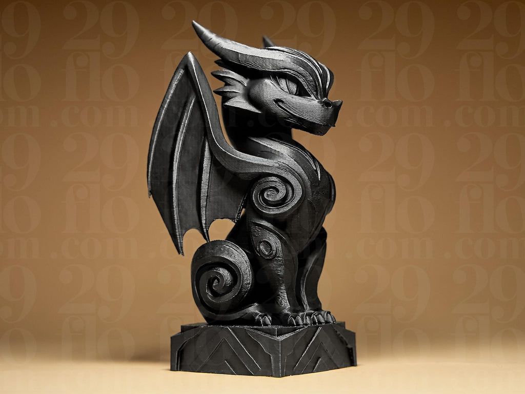 Dragon Statuette | Kleiner Drache Figur | Fantasy Deko Skulptur | Dark Art Kollektion Fehn-factory.de