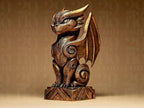 Dragon Statuette | Kleiner Drache Figur | Fantasy Deko Skulptur | Dark Art Kollektion Fehn-factory.de