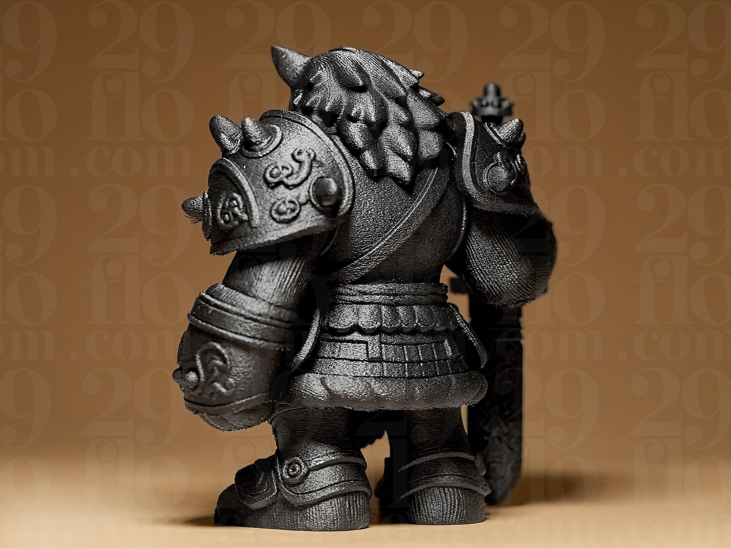Warrior Wolf Miniature | Fantasy Figur Wolf | Krieger Statue | Dark Art Deko Fehn-factory.de