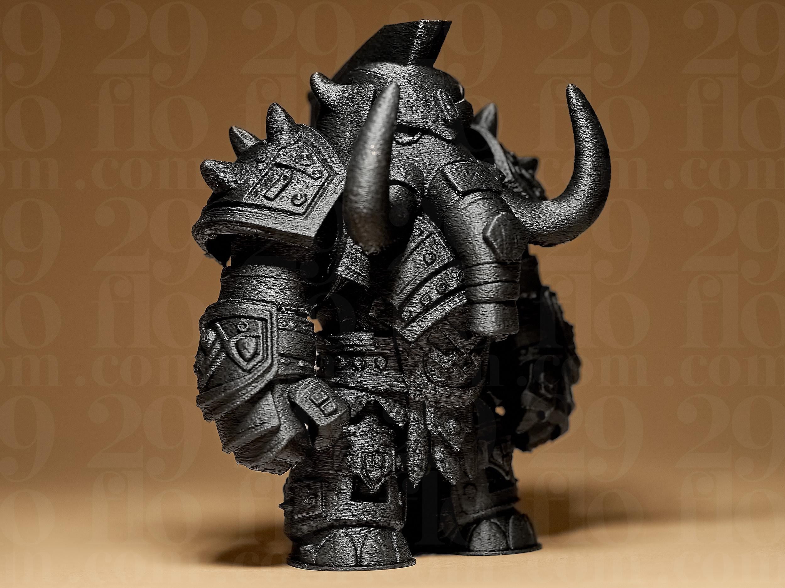 Warrior Mammoth Miniature | Fantasy Figur Mammut | Krieger Statue | Dark Art Deko Fehn-factory.de