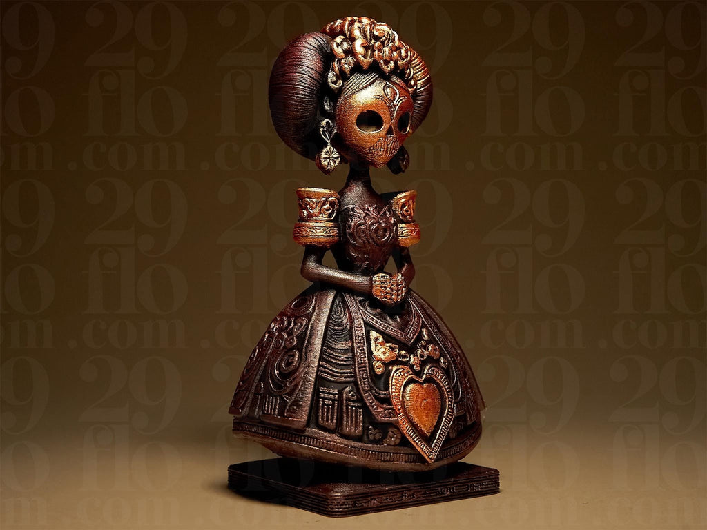 Dia Dos Muertos Figurine | La Catrina Statue | Gothic Skulptur | Dark Art Deko Fehn-factory.de