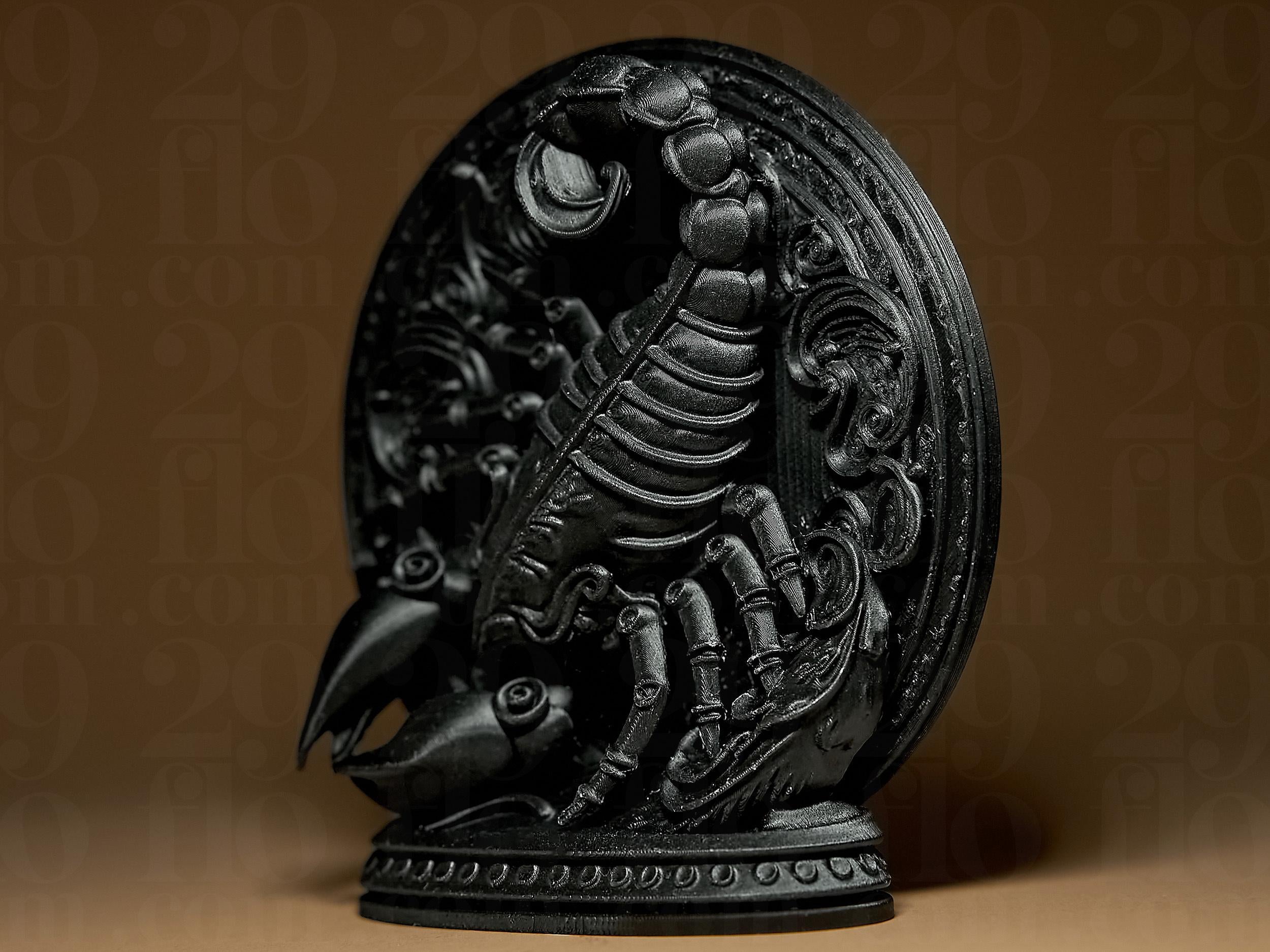 Scorpio The Scorpion Zodiac Statue | Skorpion Figur Skulptur | Ornamental Dark Art | Sternzeichen Fehn-factory.de