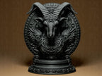 Capricorn The Goat Zodiac Statue | Steinbock Figur Skulptur | Ornamental Dark Art | Sternzeichen Fehn-factory.de
