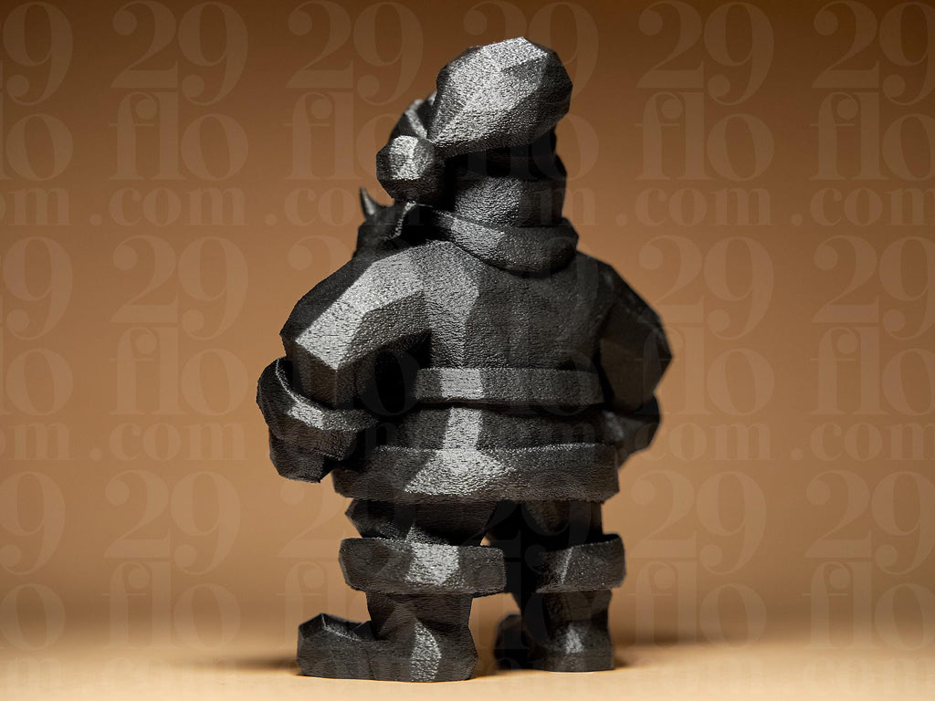 Geometric Santa Claus #1 | Low Poly Weihnachtsmann Figur | Moderne Weihnachtsdeko | Dark Art Fehn-factory.de