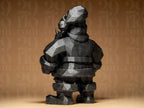 Geometric Santa Claus #1 | Low Poly Weihnachtsmann Figur | Moderne Weihnachtsdeko | Dark Art Fehn-factory.de