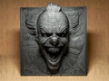 Evil Clown Relief | Horror Clown Statue | Wand Deko Skulptur | Gothic Dark Art Fehn-factory.de