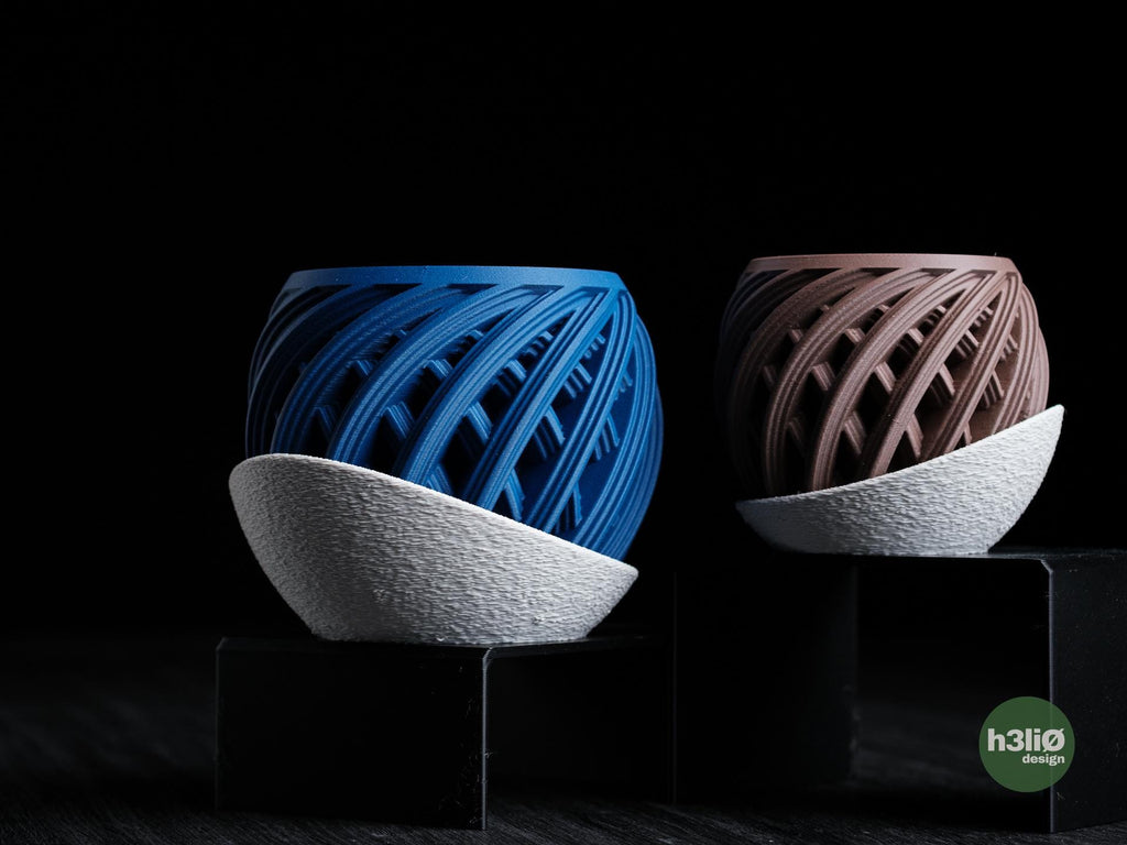 inova planter | Moderner 3D Druck Blumentopf | Minimalistischer Übertopf | Design Deko Pflanztopf