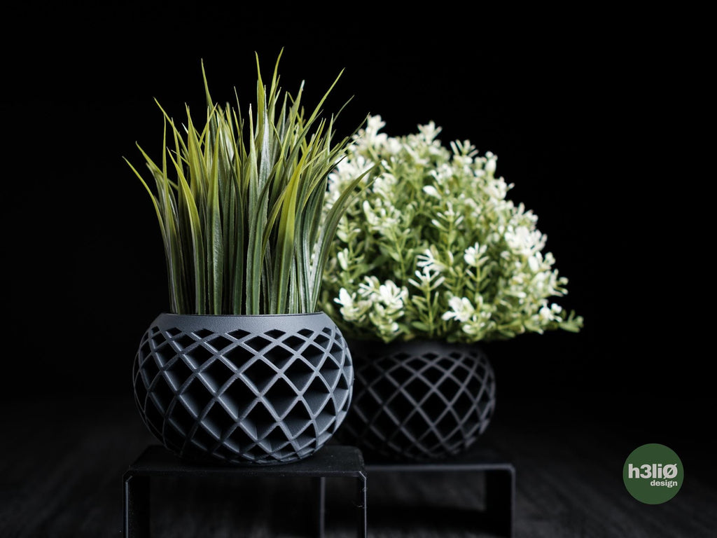 evolve planter | Moderner 3D Druck Blumentopf | Geometrischer Übertopf | Design Deko
