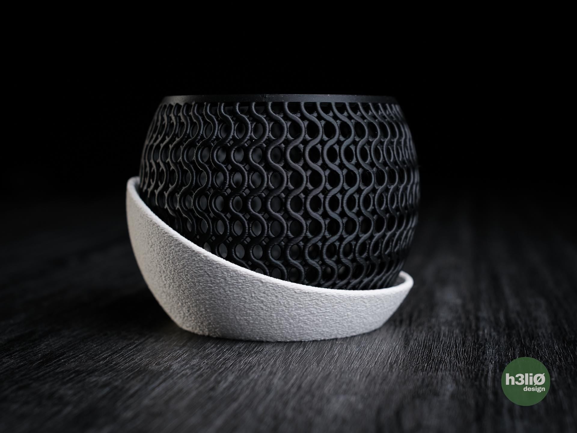 Echo Orchid Planter | 3D Druck Orchideentopf | Moderner Übertopf | Design Deko Topf