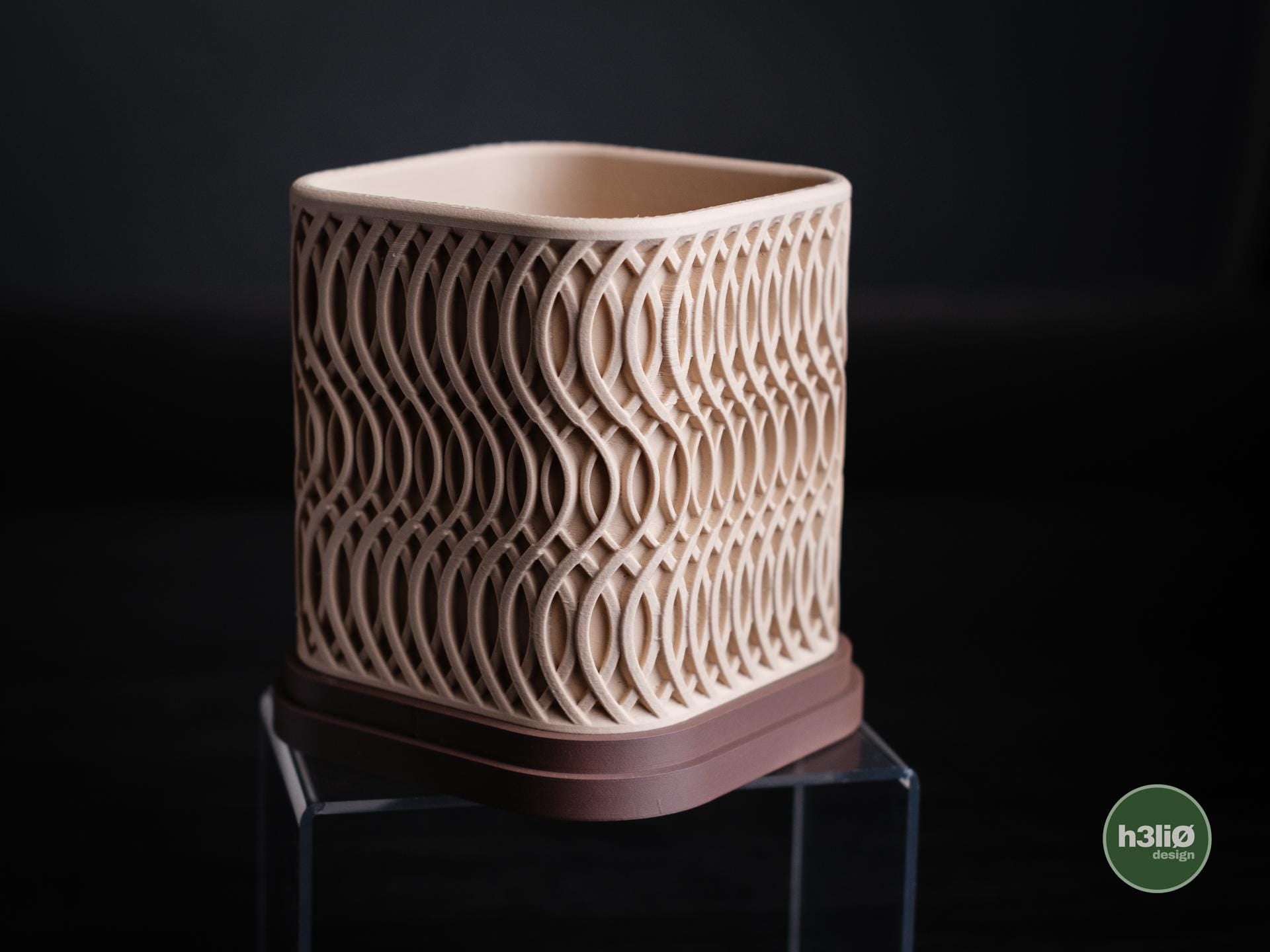 glowtide planter | Moderner 3D Druck Blumentopf | Eleganter Übertopf | Design Deko