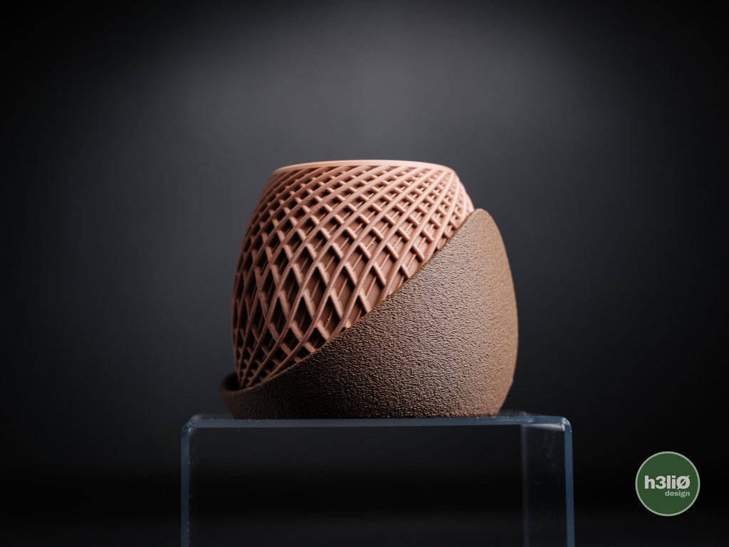 Stryde Planter | Moderner 3D Druck Blumentopf | Geometrischer Übertopf | Design Deko