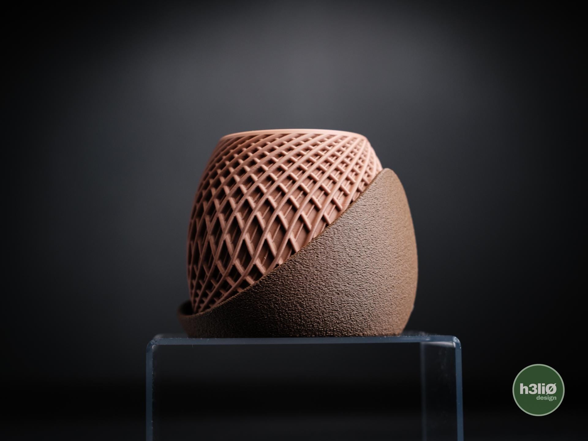 Stryde Planter | Moderner 3D Druck Blumentopf | Geometrischer Übertopf | Design Deko