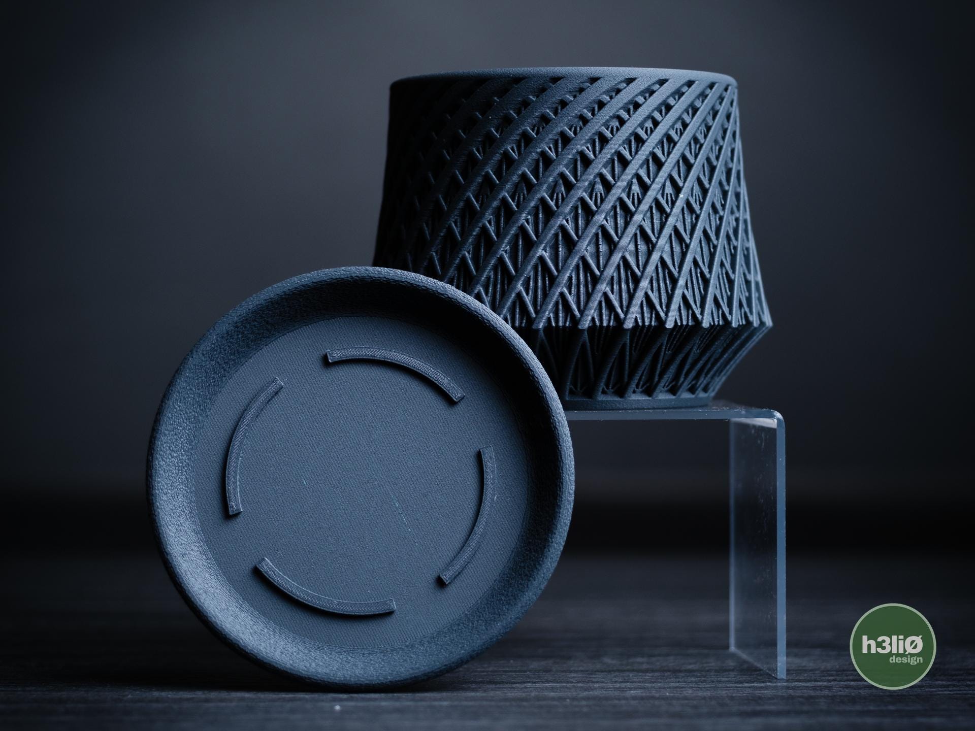 kairo planter | Moderner 3D Druck Blumentopf | Geometrischer Übertopf | Design Deko Topf