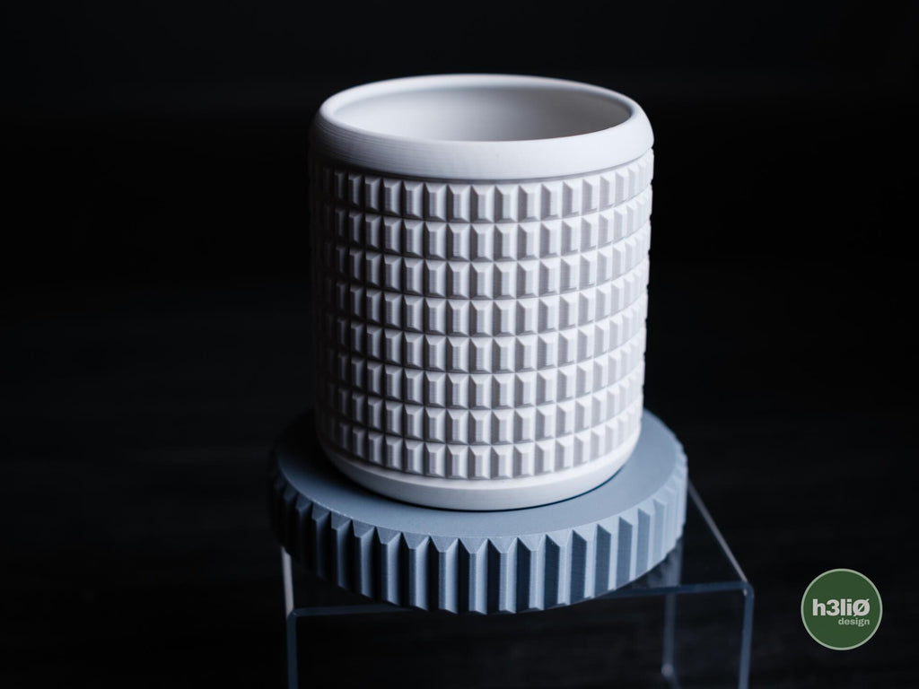 quartz planter | Moderner 3D Druck Blumentopf | Geometrischer Übertopf | Design Deko Topf