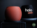 halo planter | Moderner 3D Druck Blumentopf | Gerillter Übertopf | Design Deko Topf