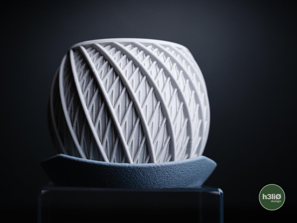 vortex planter | Moderner 3D Druck Blumentopf | Geometrischer Übertopf | Design Deko Topf