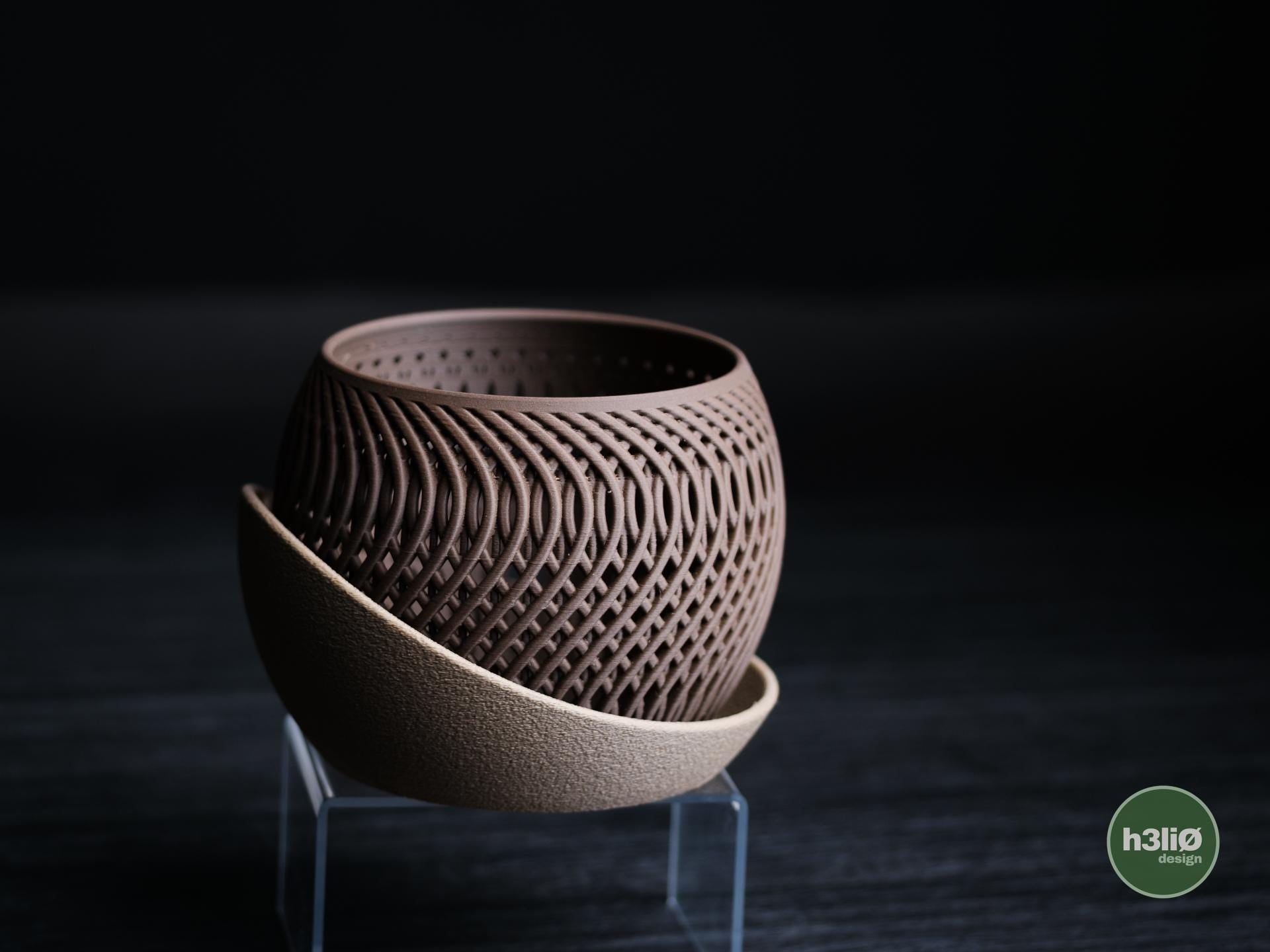Mirage Orchid Planter | Moderner 3D Druck Orchideentopf | Übertopf Design Deko Topf