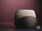 Radiant Planter | Moderner 3D Druck Blumentopf | Übertopf Design Deko | Sukkulenten Topf