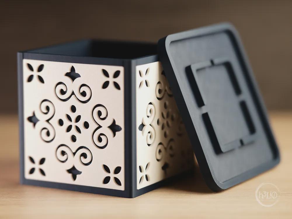 Portuguese Tiles Planter | Moderner 3D Druck Blumentopf | Azulejo Design Übertopf | Sukkulenten Topf