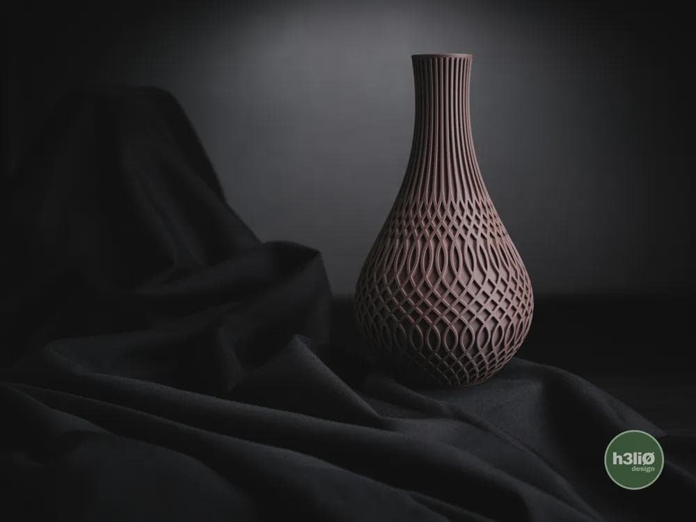 inflect vase | Moderne 3D Druck Vase | Geometrische Blumenvase | Design Deko | Minimalistisch