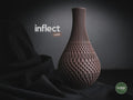 inflect vase | Moderne 3D Druck Vase | Geometrische Blumenvase | Design Deko | Minimalistisch
