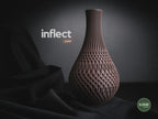 inflect vase | Moderne 3D Druck Vase | Geometrische Blumenvase | Design Deko | Minimalistisch