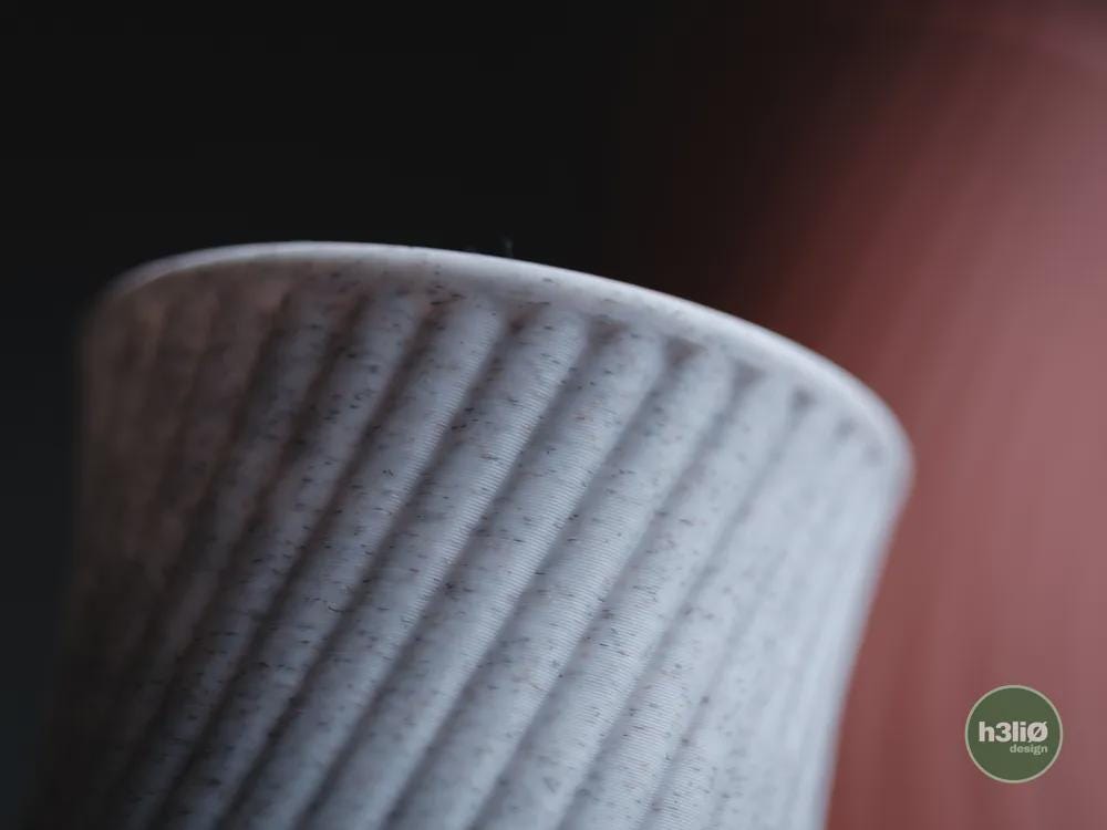 quell vase | Moderne 3D Druck Vase | Organische Blumenvase | Design Deko | Minimalistisch