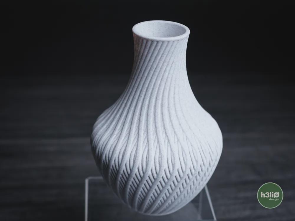 quell vase | Moderne 3D Druck Vase | Organische Blumenvase | Design Deko | Minimalistisch