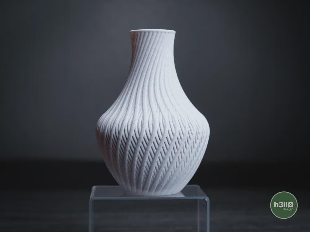 quell vase | Moderne 3D Druck Vase | Organische Blumenvase | Design Deko | Minimalistisch