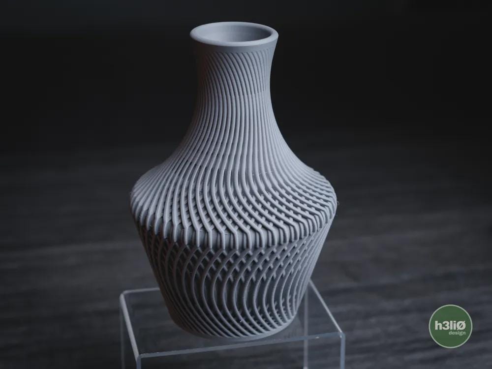 lucid vase | Moderne 3D Druck Vase | Geometrische Blumenvase | Design Deko | Minimalistisch