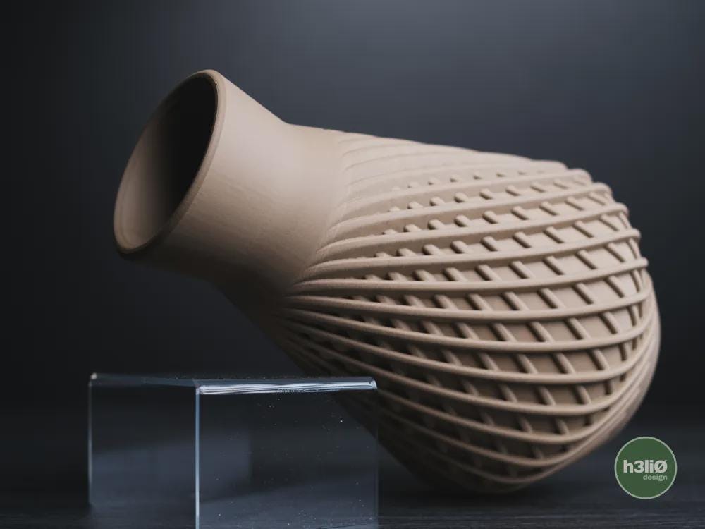 influx vase | Moderne 3D Druck Vase | Geometrische Blumenvase | Design Deko | Minimalistisch