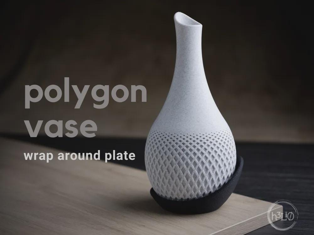 polygon vase | Moderne 3D Druck Vase | Geometrische Blumenvase | Design Deko | Minimalistisch