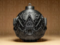 Village Weihnachtskugel | Dark Art Christbaumkugel | Gothic Deko Anhänger | Ornamental