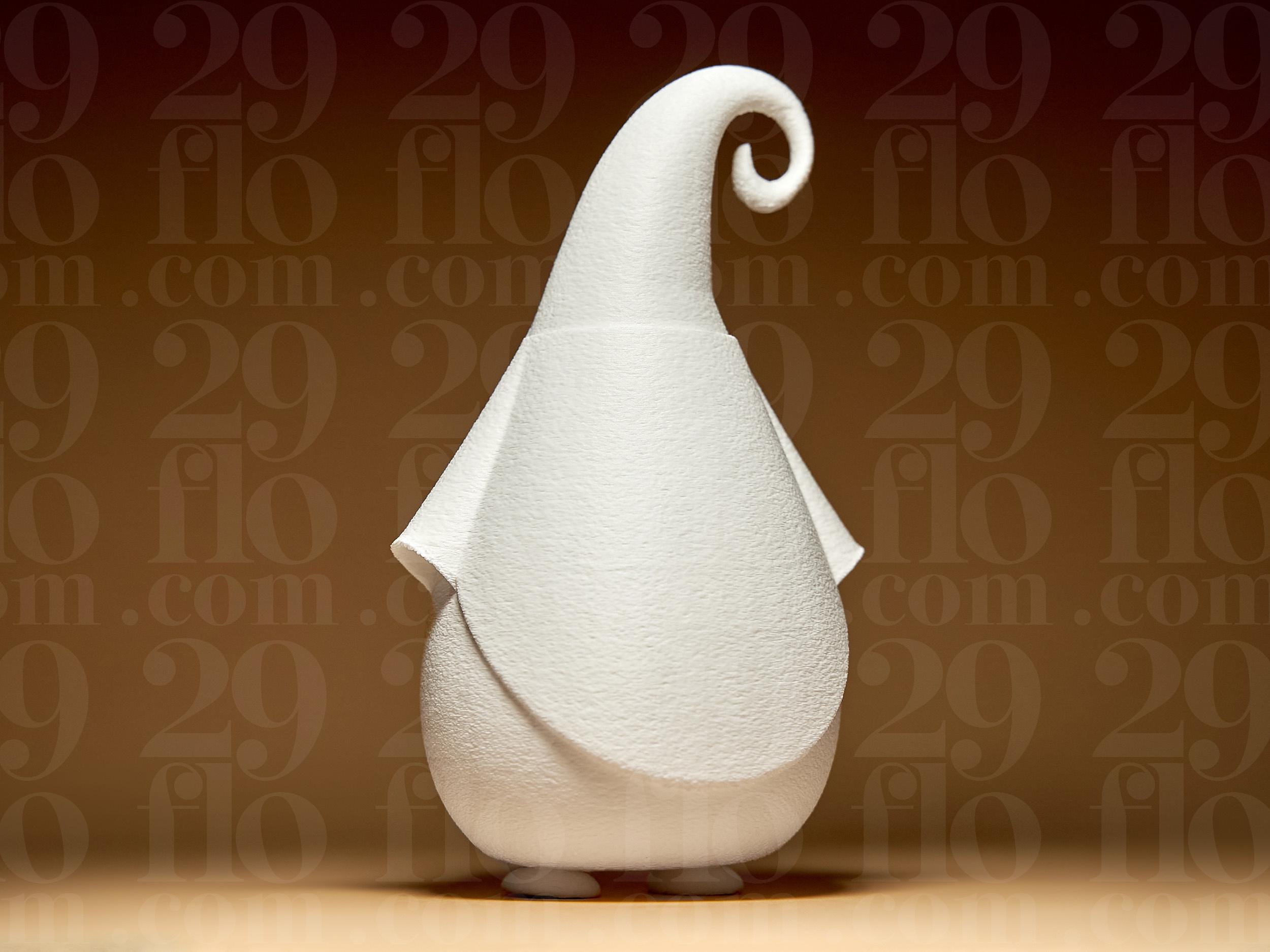 Modern Santa Claus #2 | Minimalistischer Wichtel Figur | Skandinavische Weihnachtsdeko Skulptur