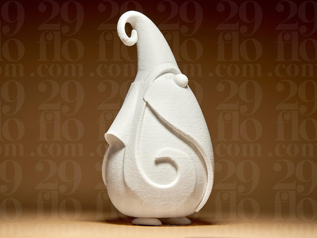 Modern Santa Claus #2 | Minimalistischer Wichtel Figur | Skandinavische Weihnachtsdeko Skulptur